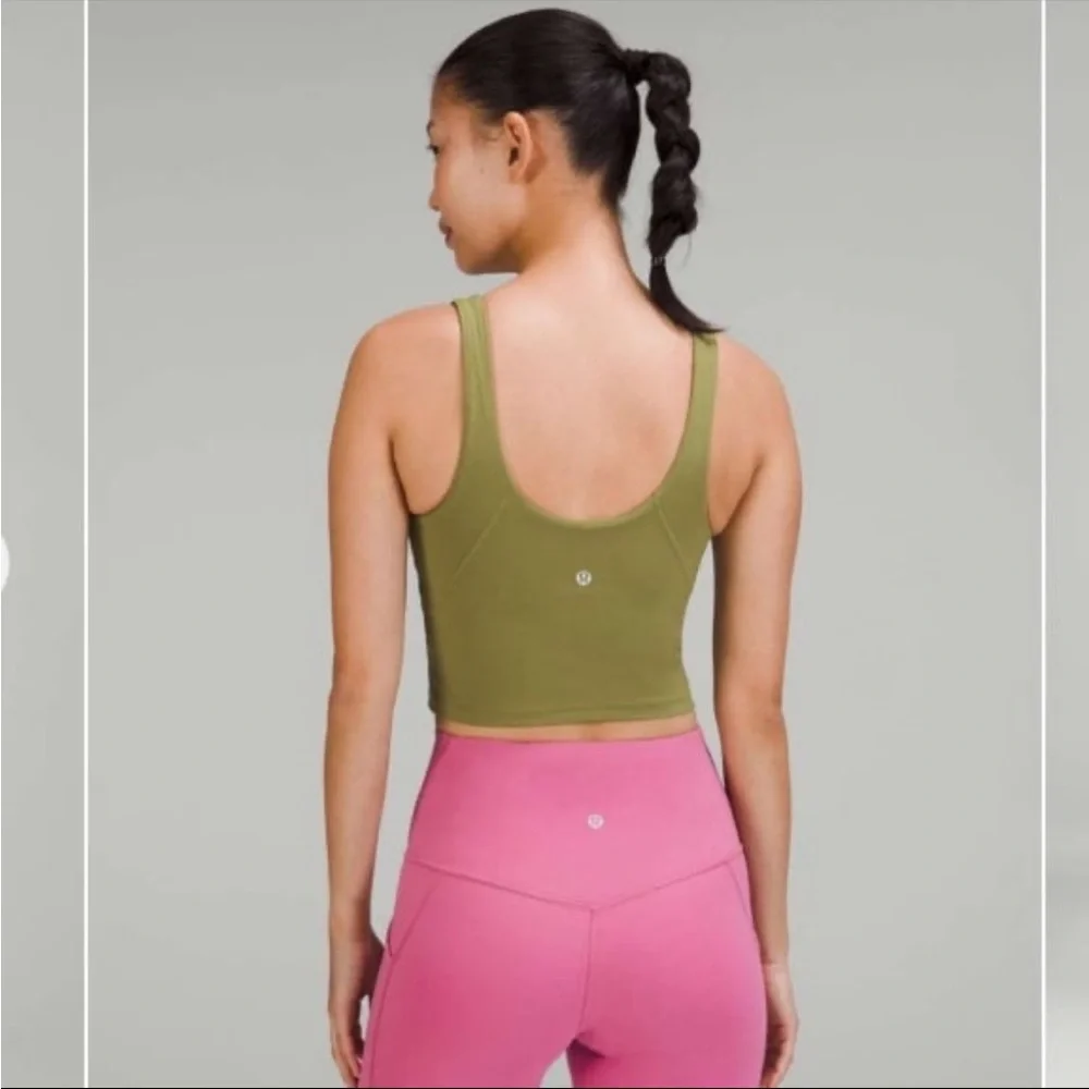 EUC Lululemon Bronze Green Set. Size 6 - Picture 8 of 11